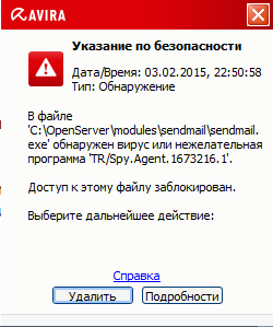 Скриншот обнаружения 2